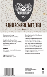 Rinderohren mit Fell (1-3 Stück)