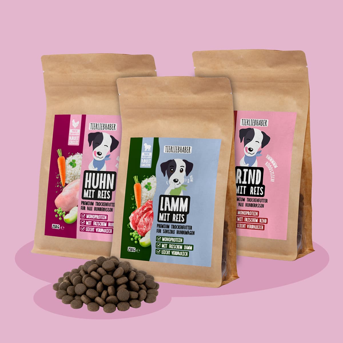 Trockenfutter Probier Paket 3x250g