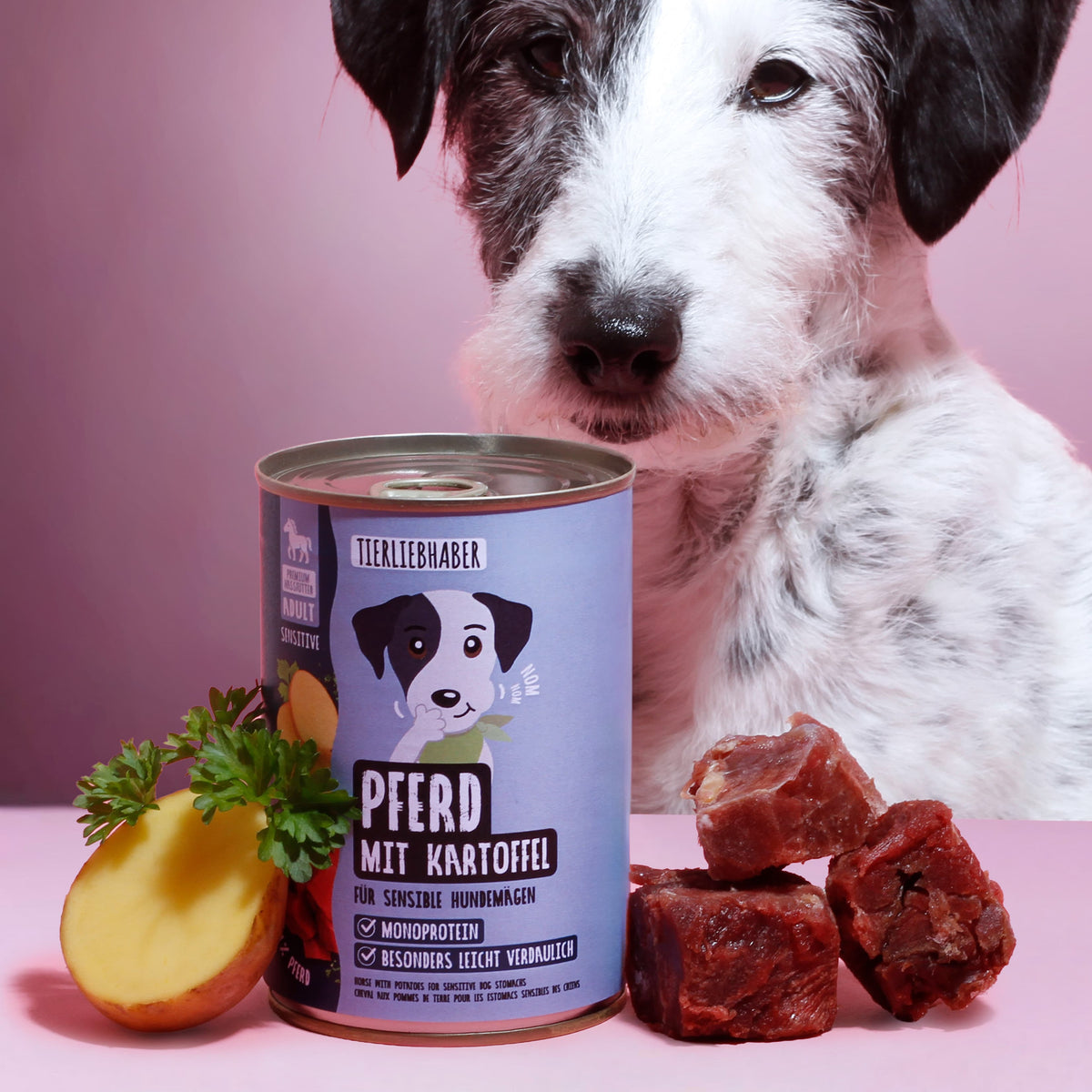 Nassfutter Pferd mit Kartoffel 400g