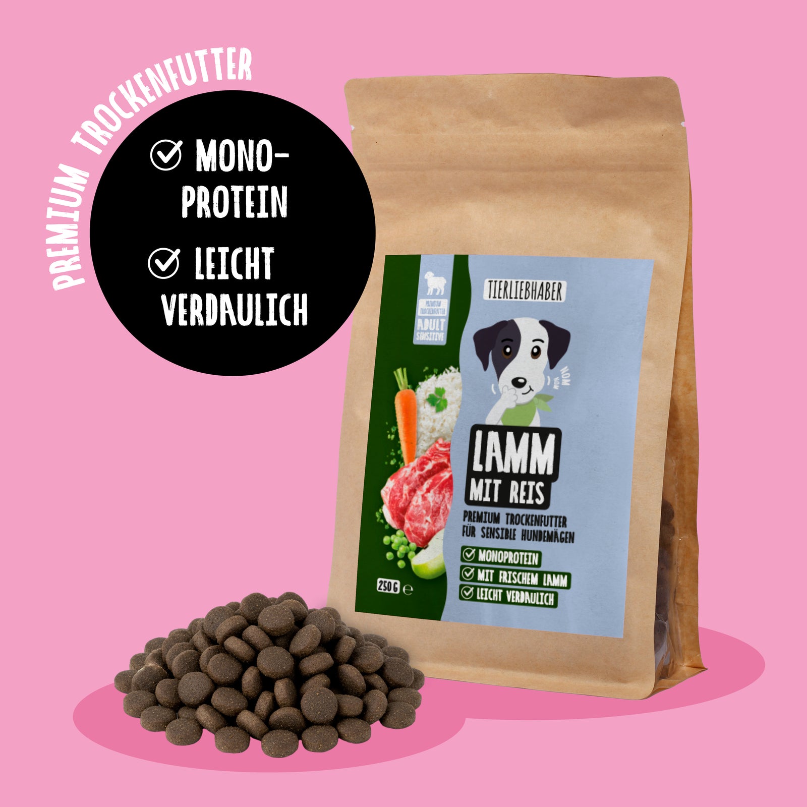 Trockenfutter Probier Paket 3x250g – Tierliebhaber