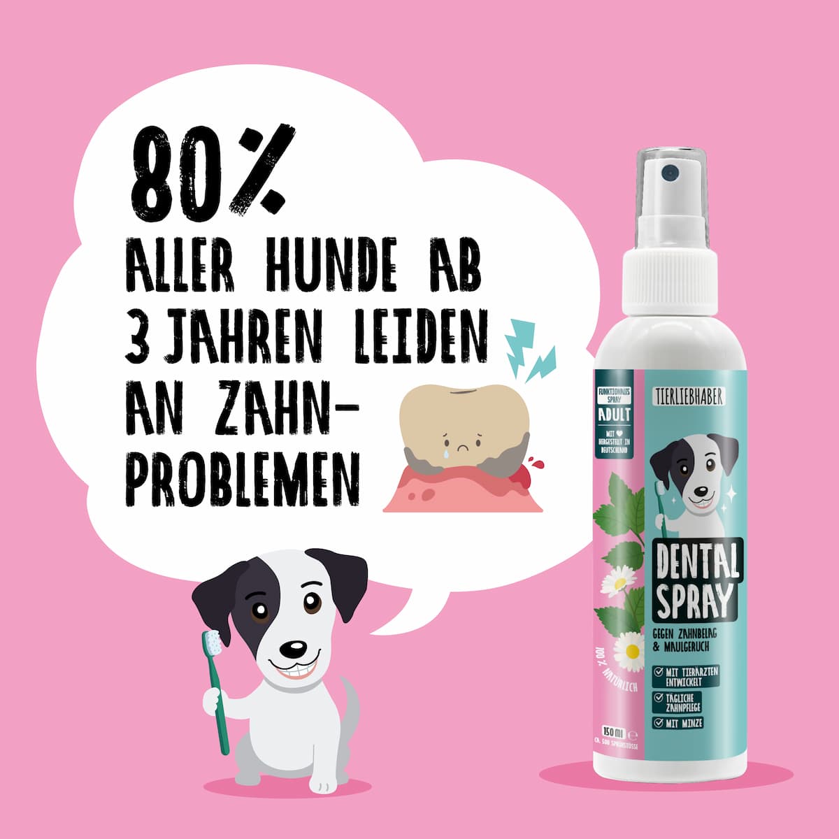 So einfach sorgt das Dentalspray für gesunde Zähne: