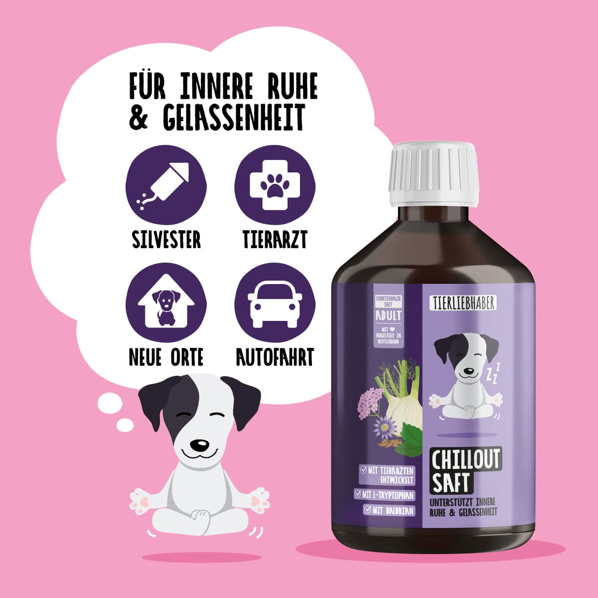 Chillout Saft für Hunde