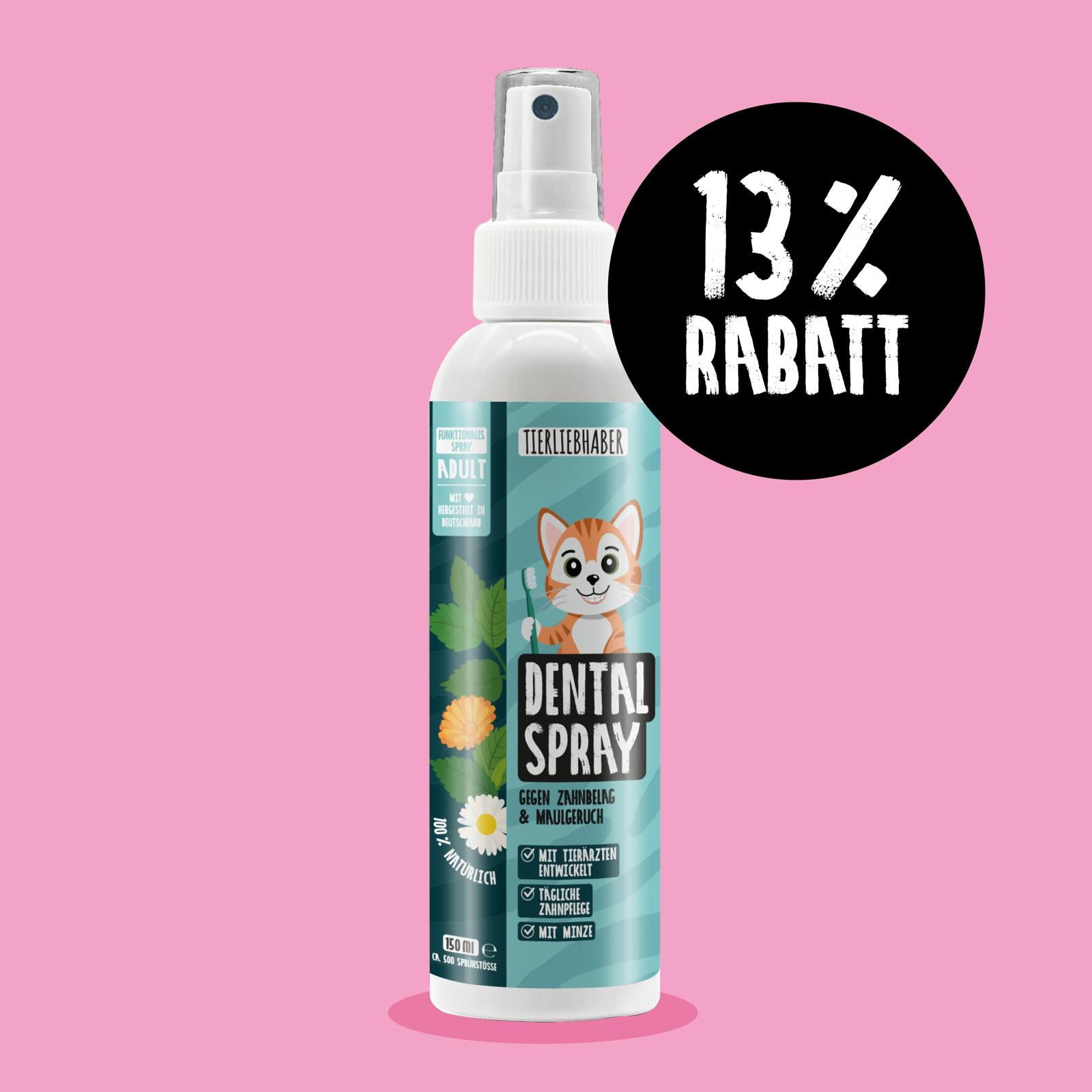 Saint Nutrition&reg; DENTALSPRAY F&uuml;r Hunde &amp; Katzen Zahnpflege/Zahnreinigung Schnell