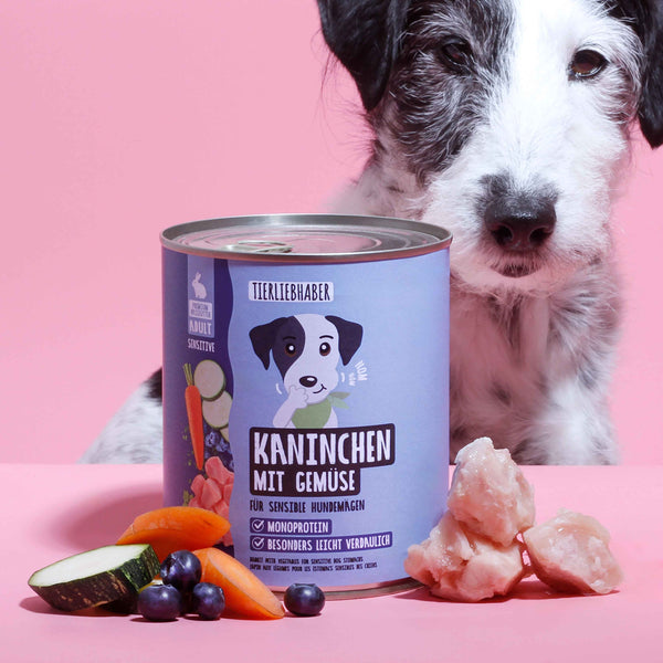 Nassfutter Kaninchen mit Gemüse 800g