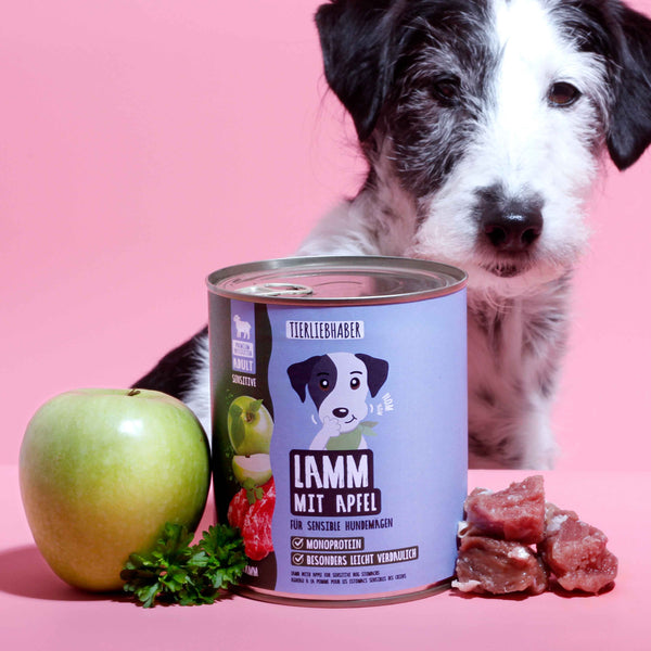 Nassfutter Lamm mit Apfel 800g