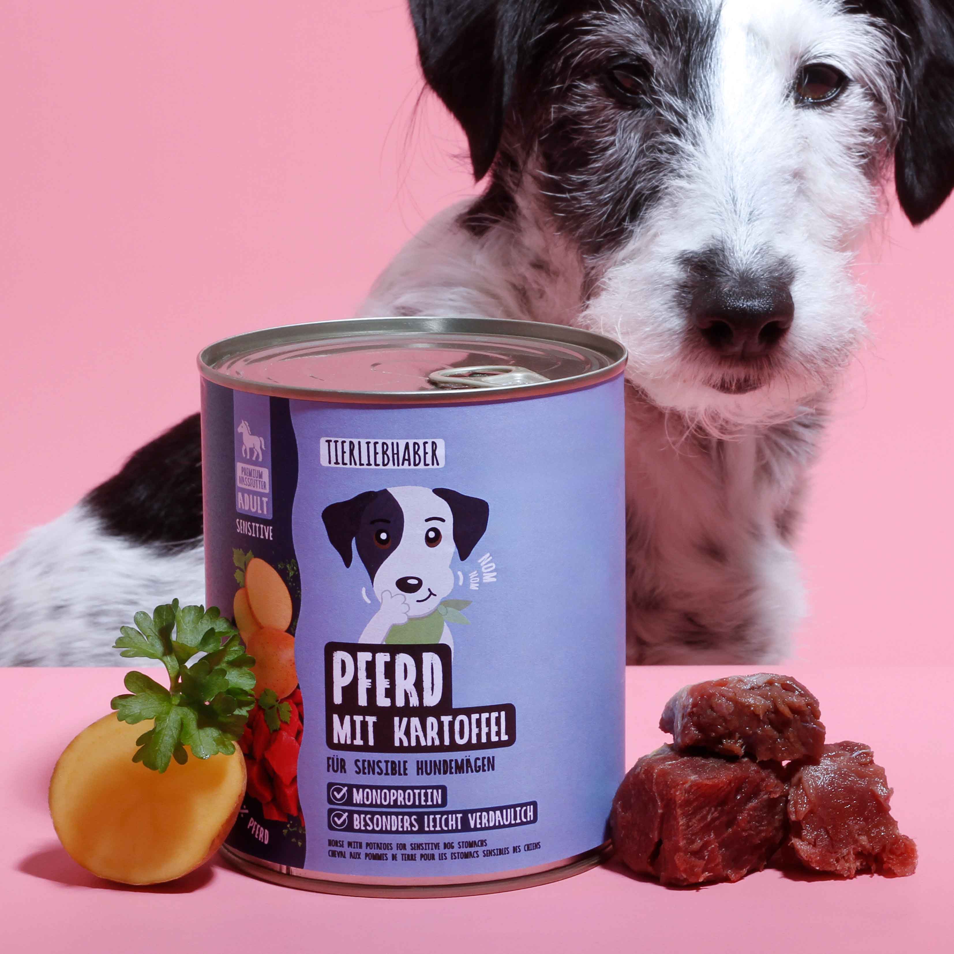 Nassfutter Pferd mit Kartoffel 800g