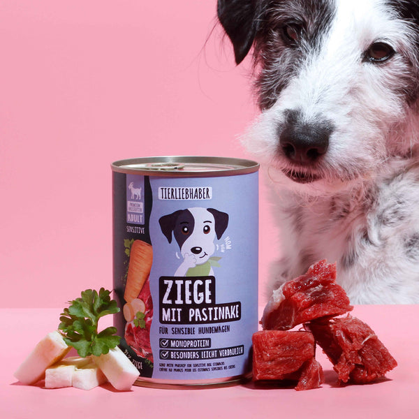 Nassfutter Ziege mit Pastinake 400g