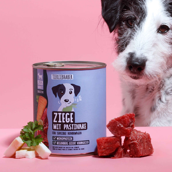 Nassfutter Ziege mit Pastinake 800g