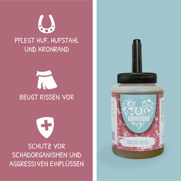 Kräuter Huföl Pferd